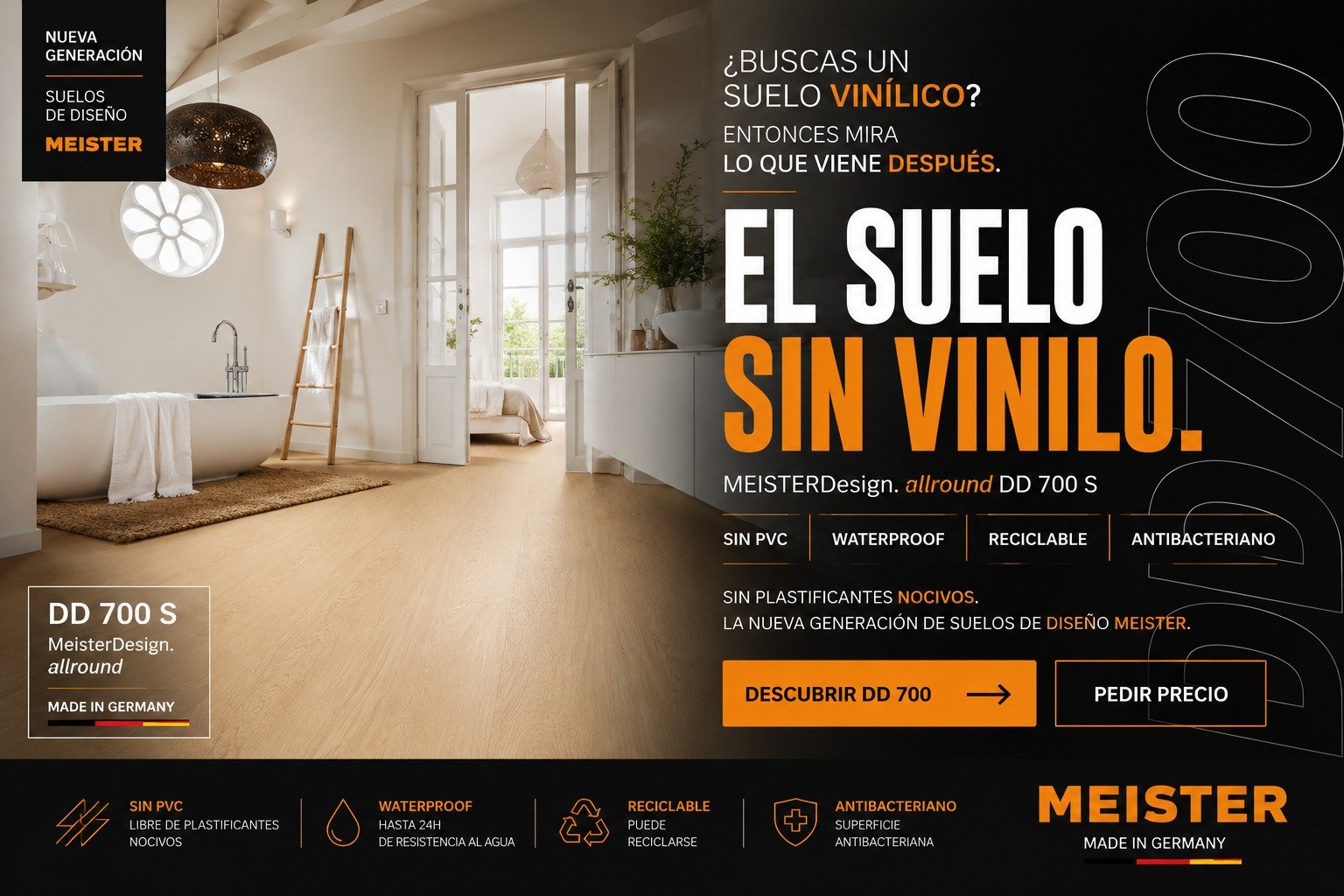 MEISTERDesign allround DD 700 S, suelo de diseño sin PVC en MEISTER La Gomera